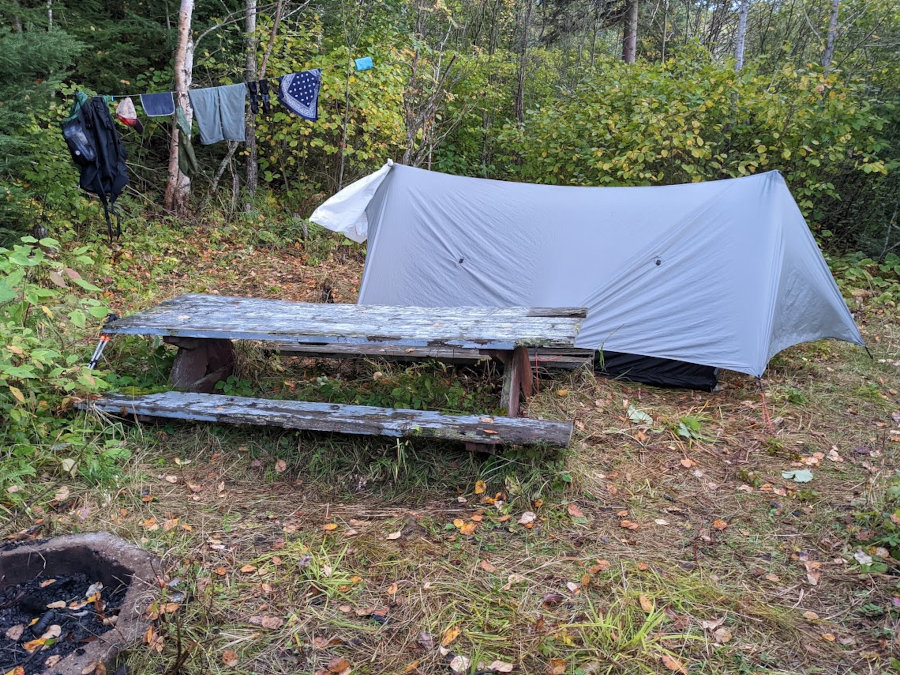 Portage Brook camp on Border Route Trail