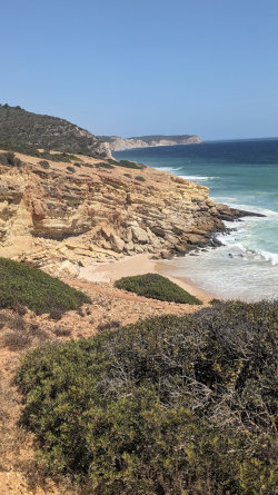 rocky portugal cliffs