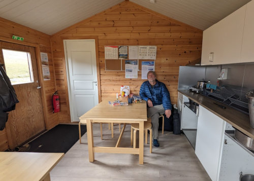 Inside Tjaktja mountain hut