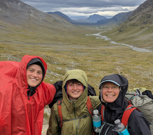 Belgium Hikers at Tjaktja Pass