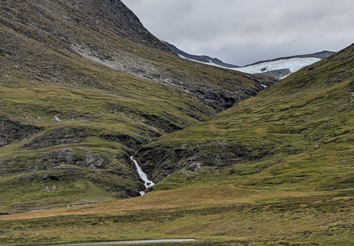 Swedish Glacier and waterfall